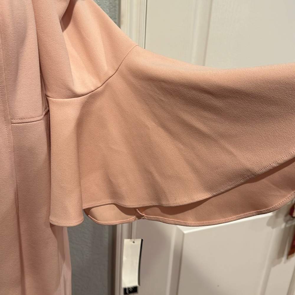 R&M Richards • Blush Cold Shoulder Ruffle Dress • Sz 18W • NWT! - Picture 4 of 11